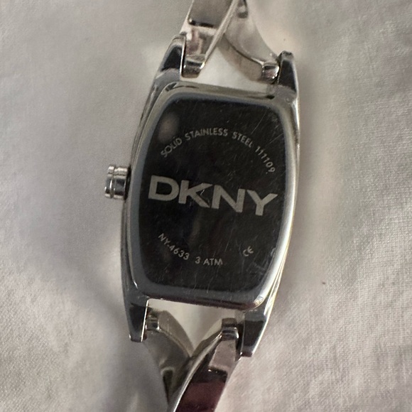 Ladies' DKNY Stainless Steel Crossover Bracelet Watch with Crystal Accents - Picture 5 of 9